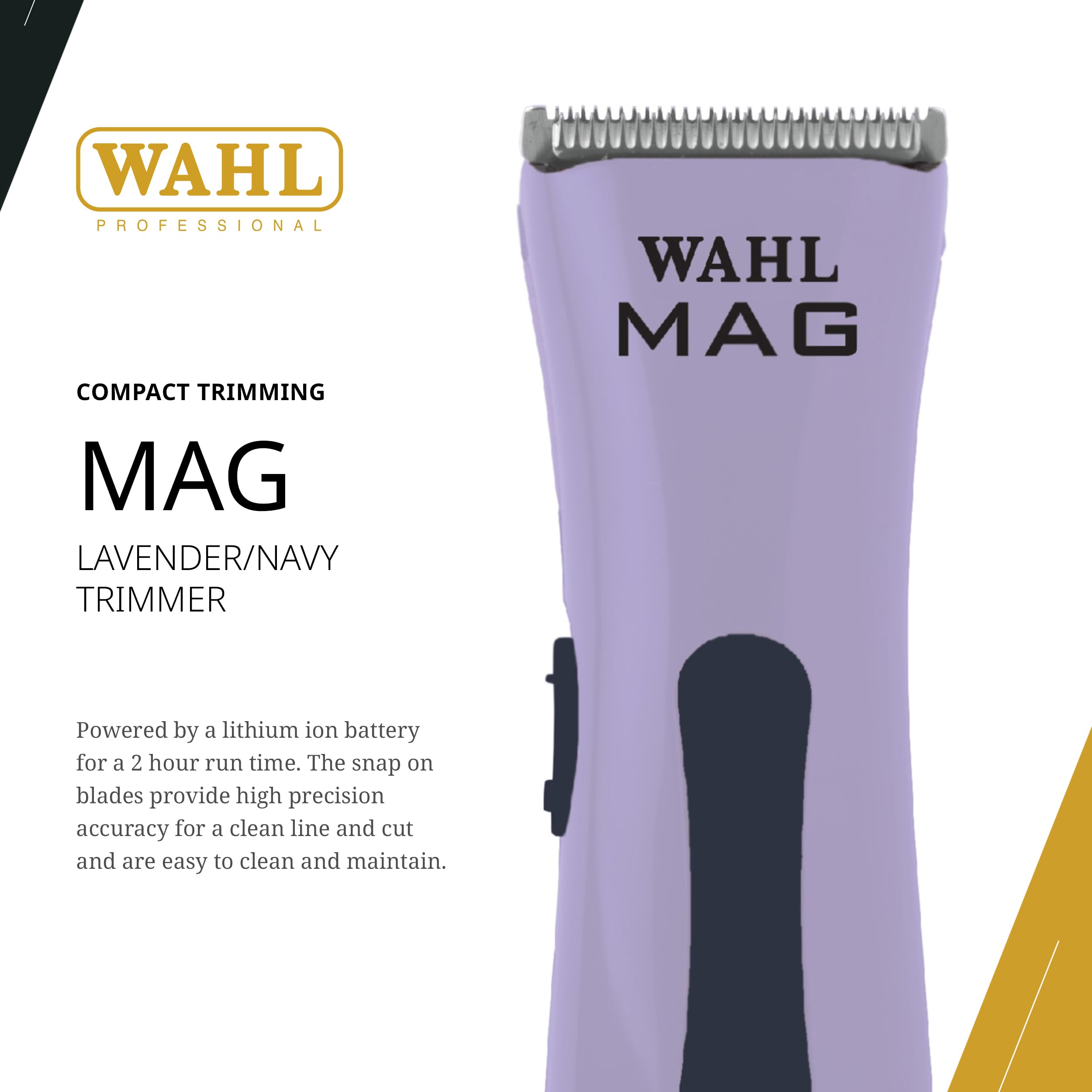 Wahl Professional Sterling MAG tondeuse sans fil Navy: maniabilité silencieuse en salon.