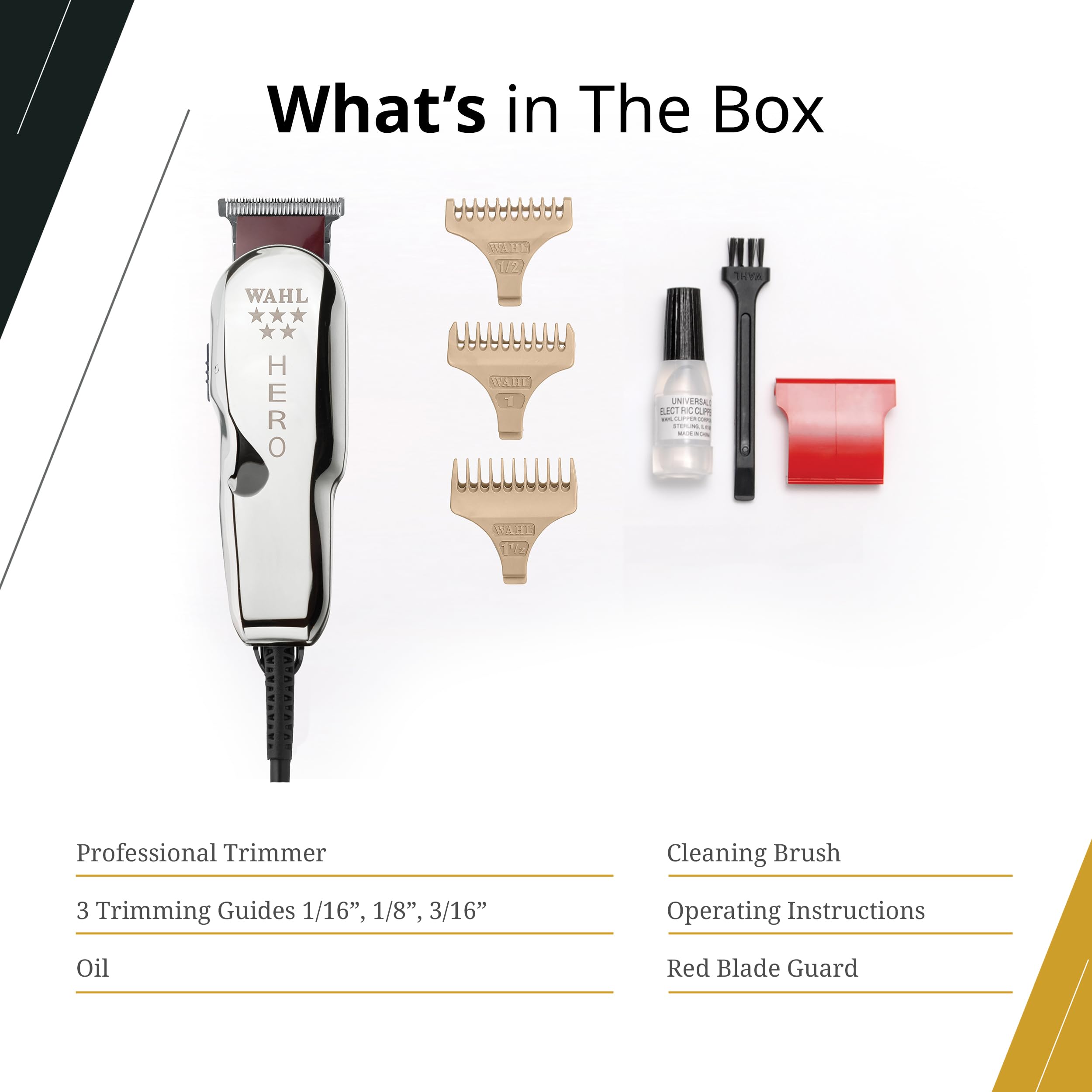 Wahl Professional Tondeuse de precision – conception compacte ergonomique.