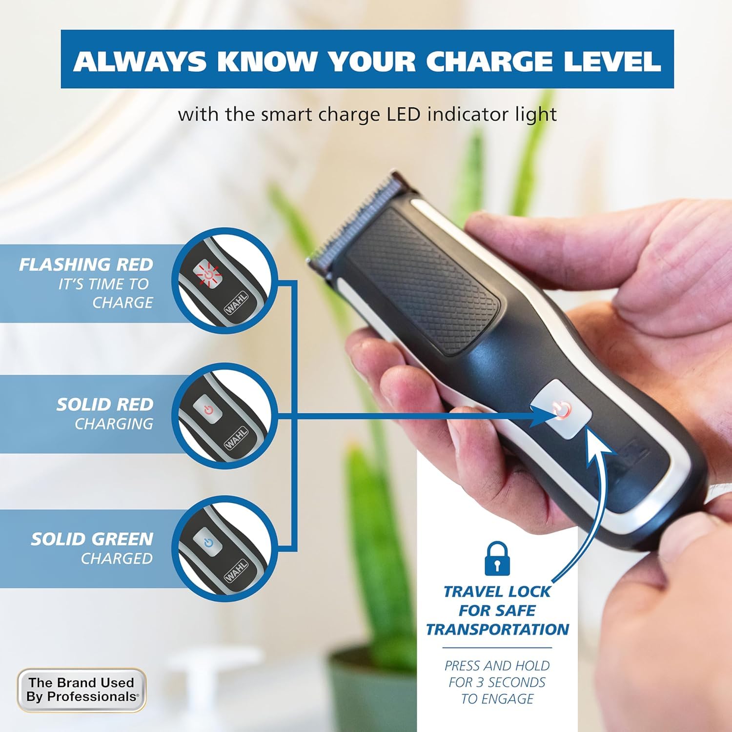 Wahl Self-Cut Pro: lames removibles faciles à nettoyer.