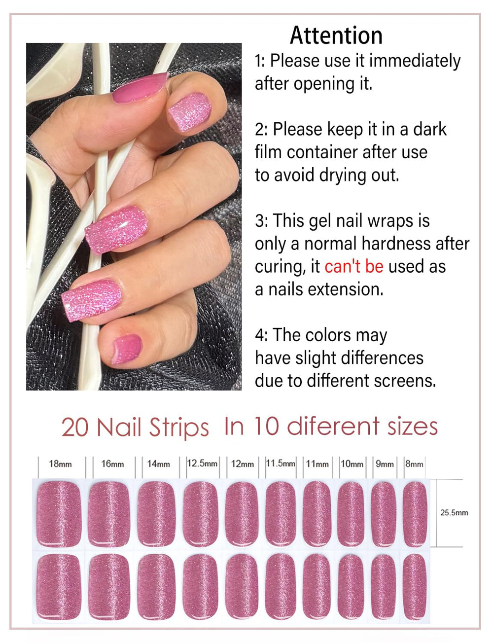 Wahrshei Plum Cat Eye adhérence fiable et protection des ongles naturels.