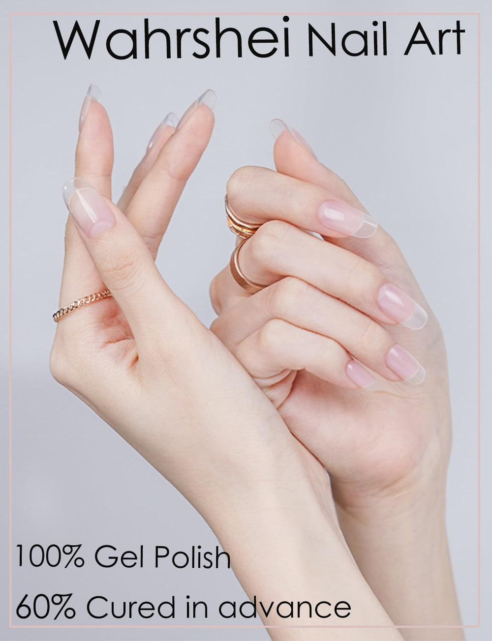 Wahrshei bandes gel semi-cuites avec lime et accessoire pour application facile.