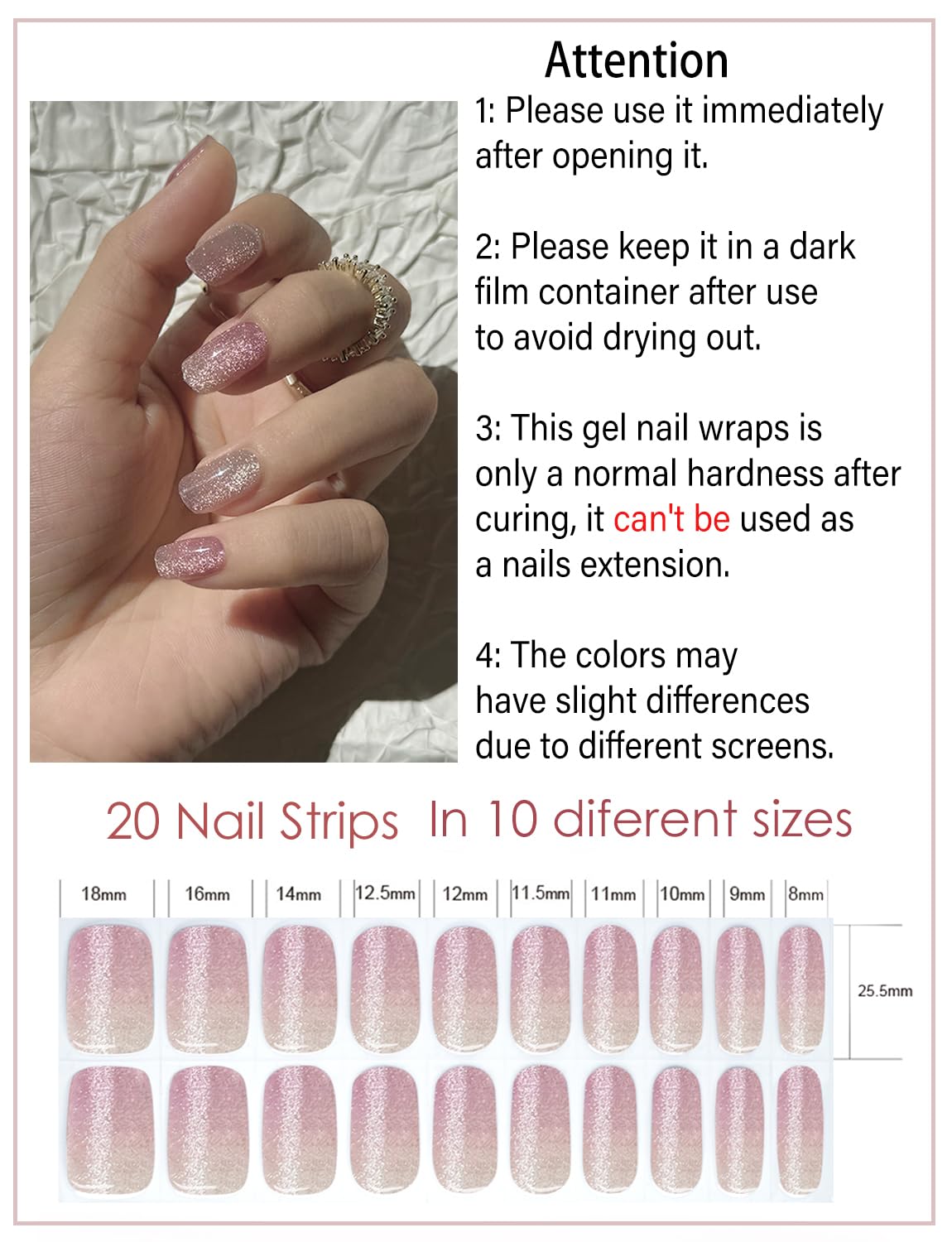 Pose rapide des Strips Gel Wahrshei sur ongles à la maison