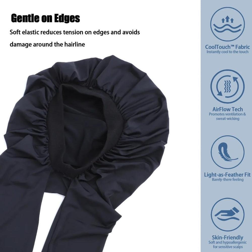 Bonnet de nuit WAIW HAIR offre confort et maintien sur la tête.