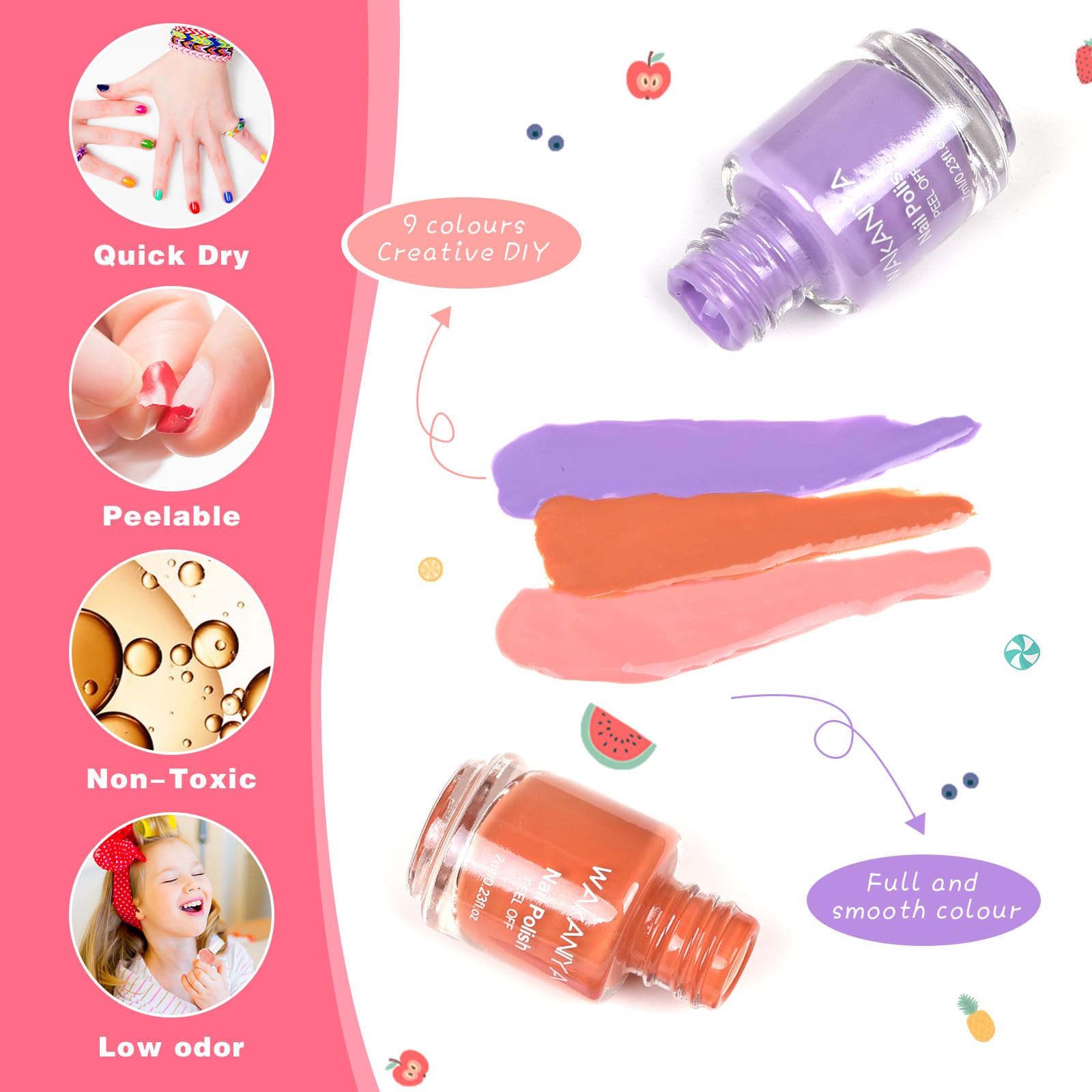 wakaniya gemmes stickers ongles, paillettes élégantes pour personnaliser