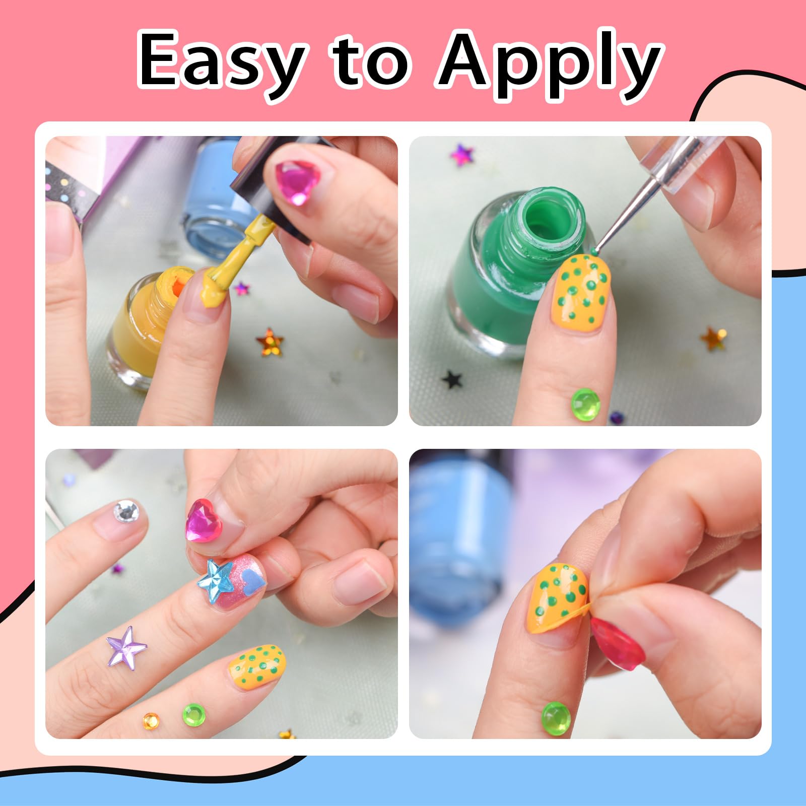 wakaniya vernis base eau non toxique, couleur sûre pour enfants