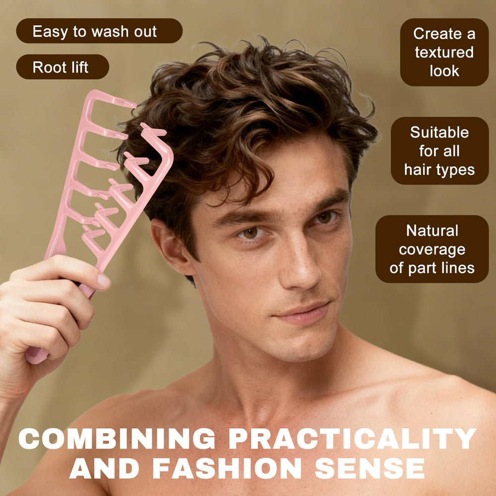 WALEJUC Texture Comb – format voyage pratique pour chez soi et en déplacement.