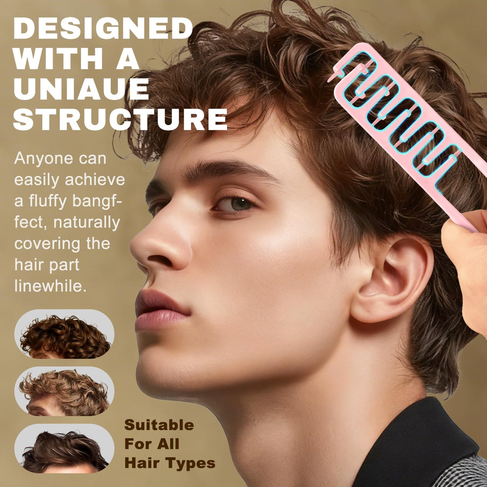 WALEJUC Texture Comb – poignée ergonomique pour un coiffage fluide.