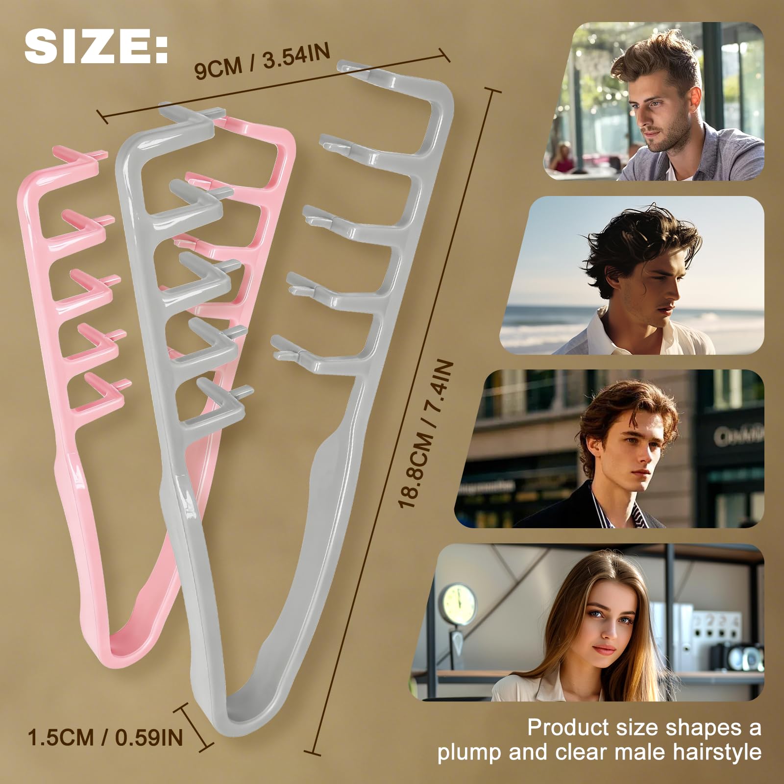 WALEJUC Texture Comb – accessoire durable pour un style quotidien fiable.