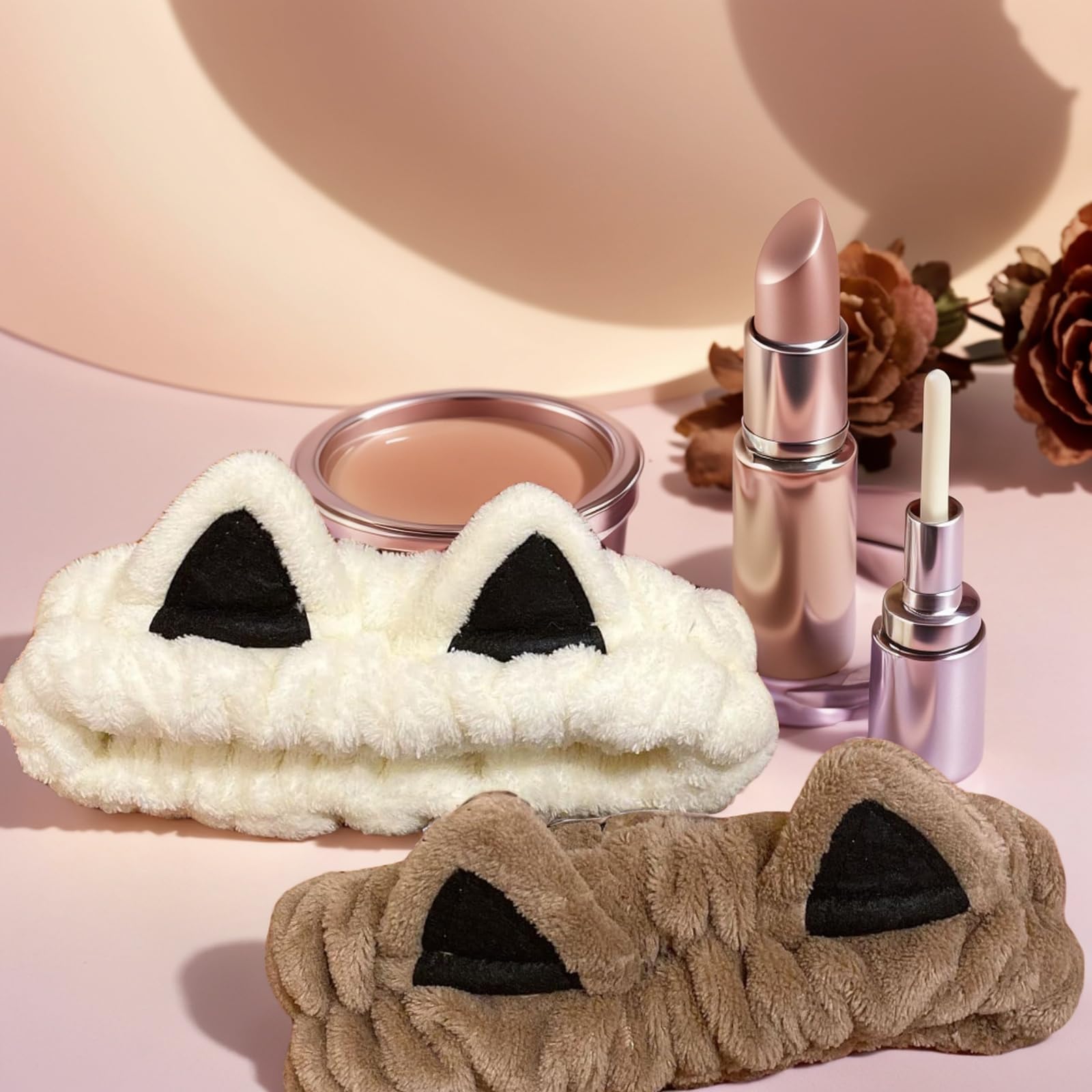 Bandeau Waliah beige kaki, style spa élégant.
