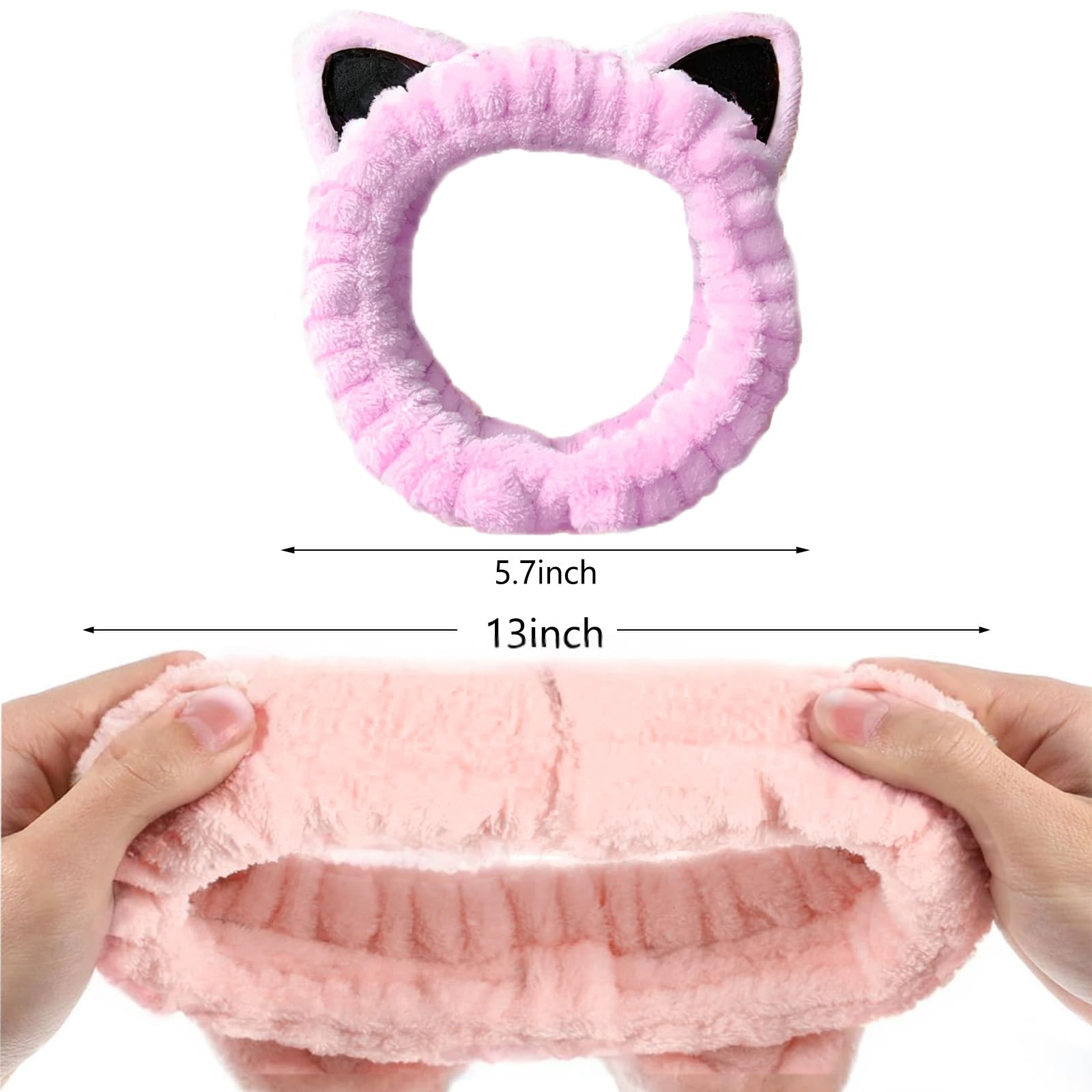 Bandeau visage élégant Waliah pratique pour se maquiller sans mouiller les cheveux