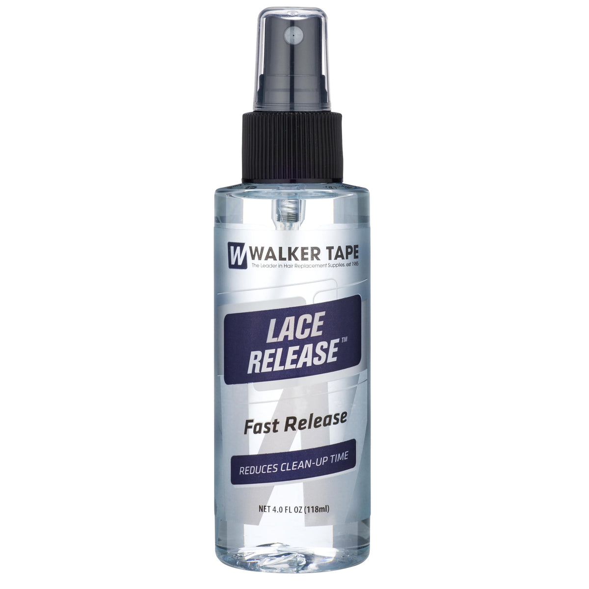 Walker Tape Lace Release Spray – bouteille visible pour libération douce de l’adhésif sur dentelle