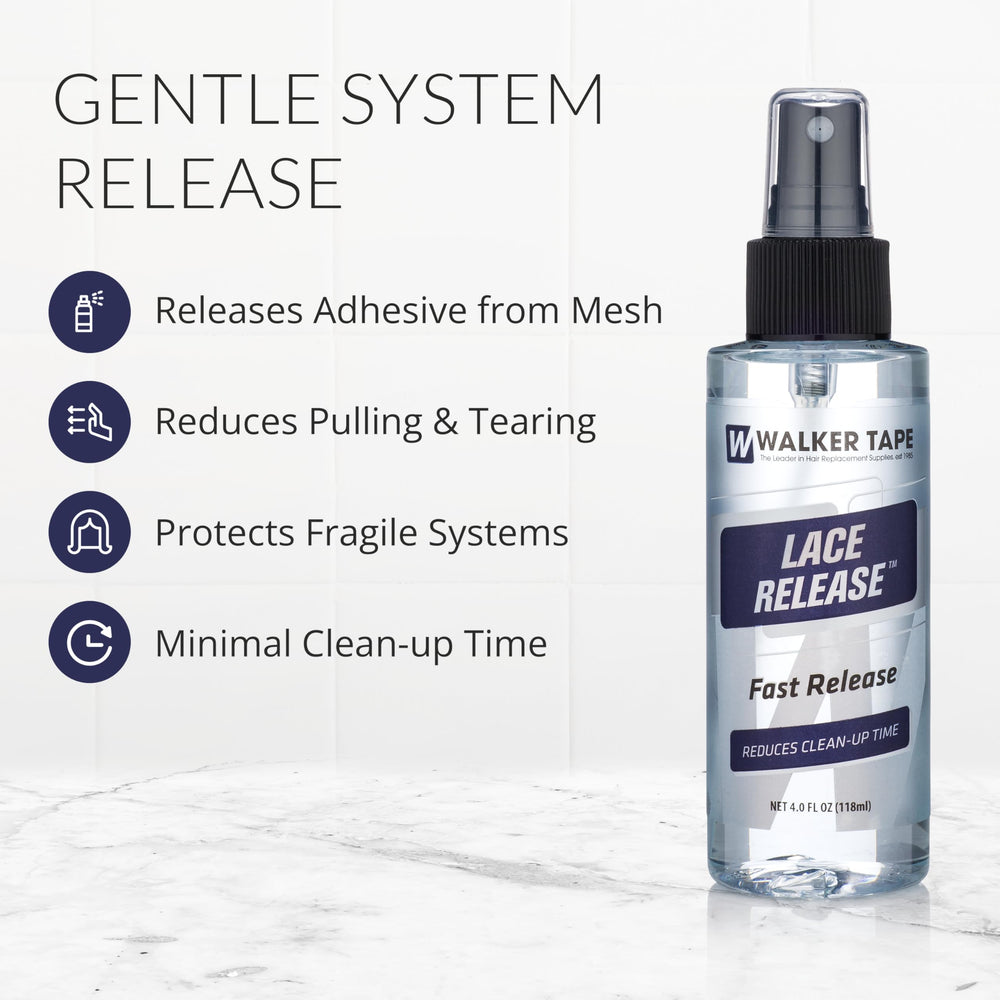 Walker Tape Lace Release Spray – brume fine pour dentelles sensibles
