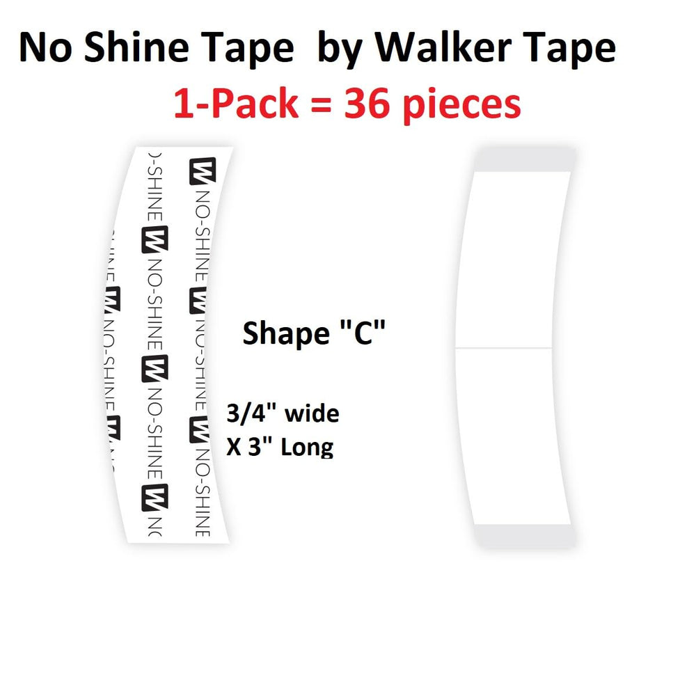 Walker Tape No Shine application facile sur contour C pour fixation fiable.