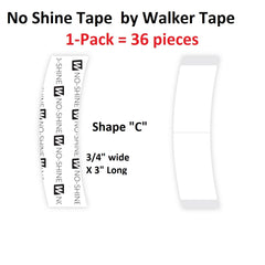 Walker Tape No Shine application facile sur contour C pour fixation fiable.