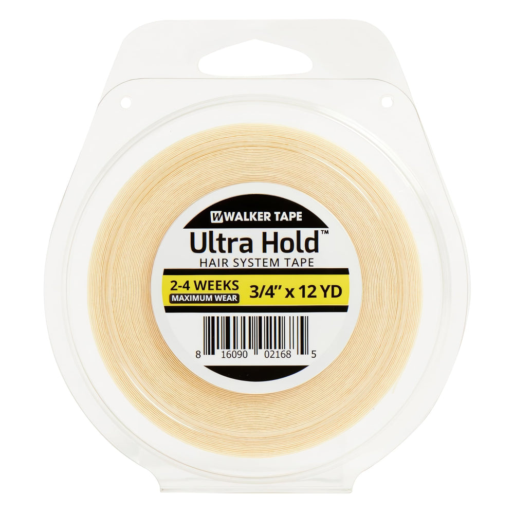 Walker Tape Ultra Hold : rouleau adhésif 3-4 pouces pour une tenue durable du système capillaire.