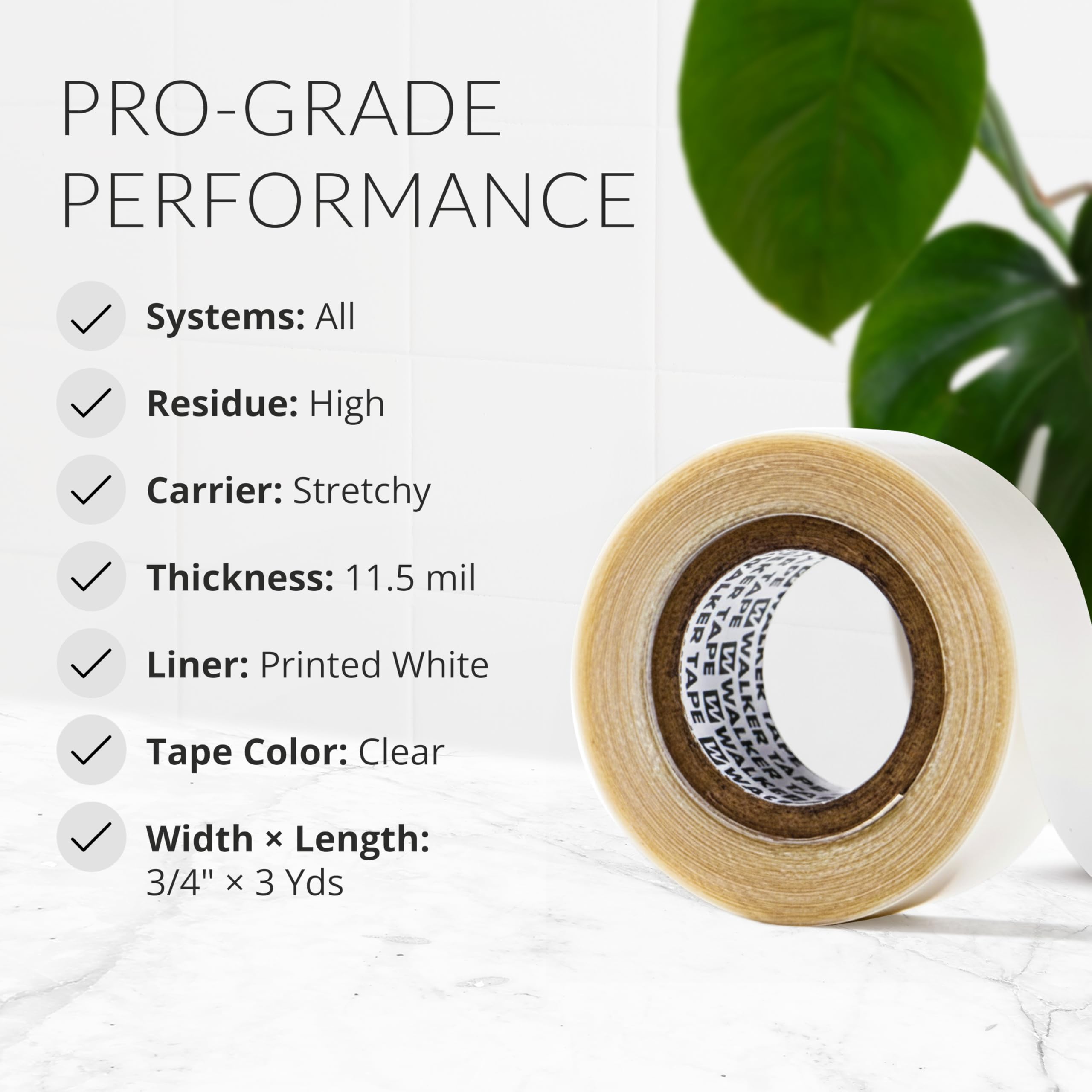 Walker Tape Ultra Hold système dentelle base, fixation stable et discrète.