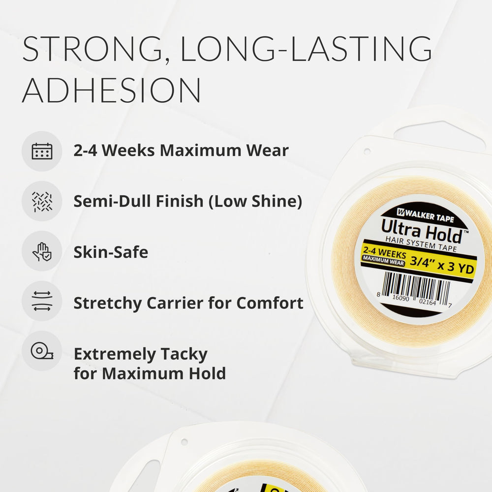 Walker Tape Ultra Hold pour extensions capillaires, fixation longue durée et naturelle.