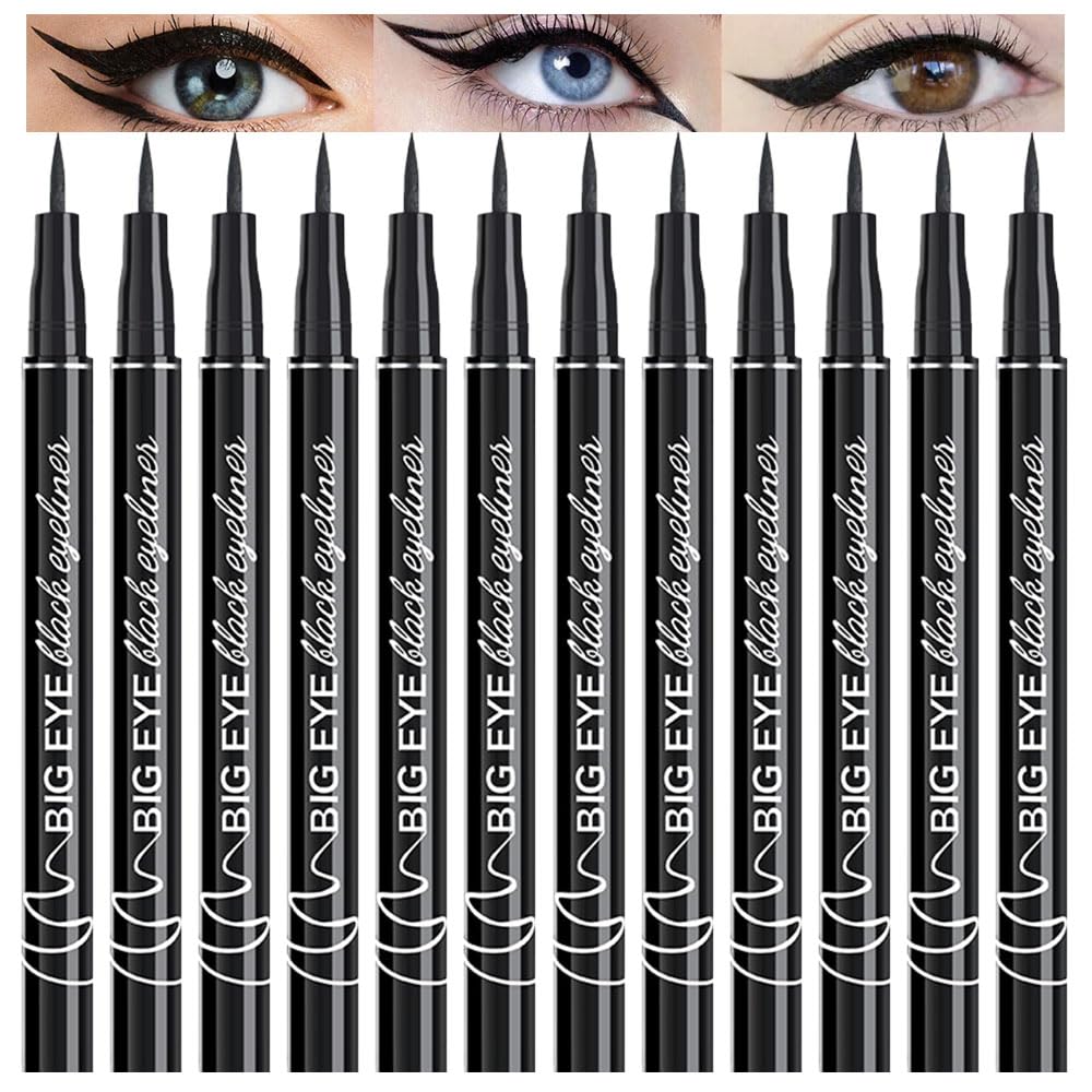 WanTuoluo ensemble eyeliner liquide matte noir, précision et couleur opaque.