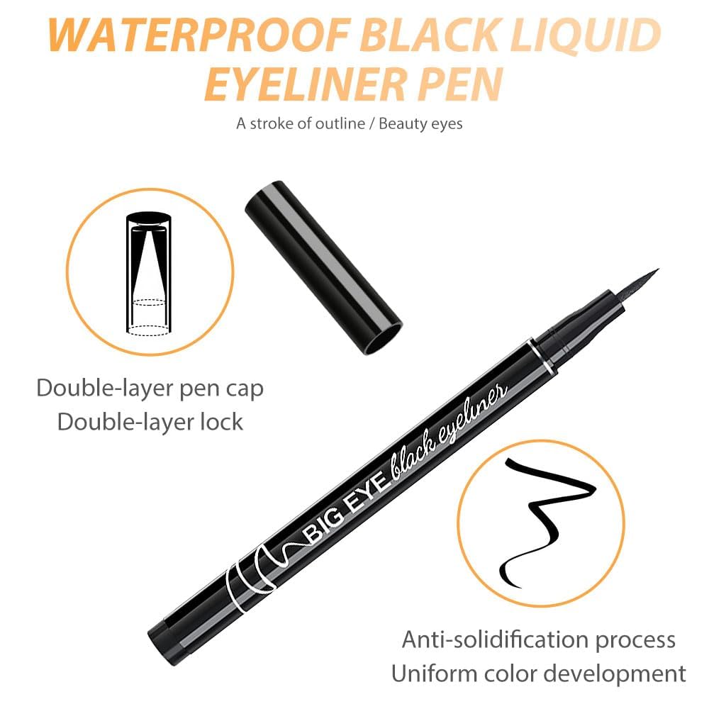 WanTuoluo vegan hypoallergenique, liner liquide sûr pour yeux sensibles.
