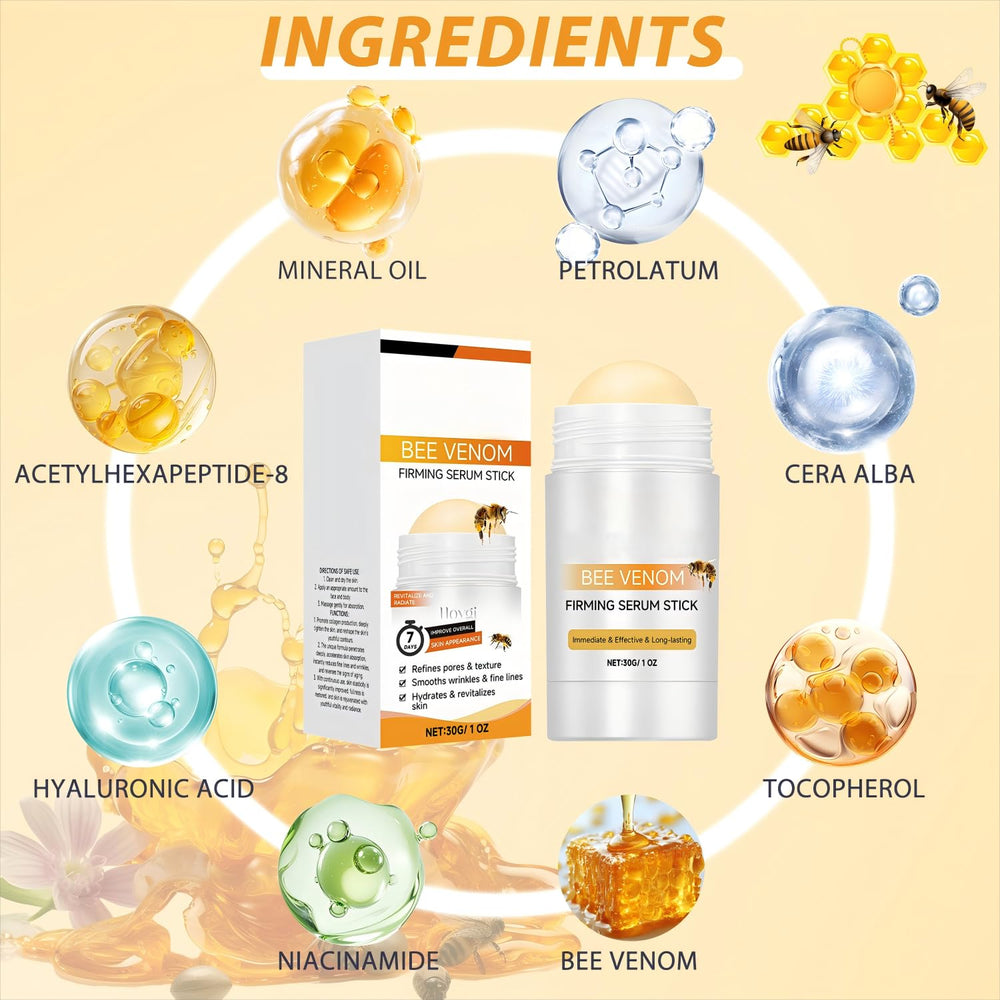 Wanban sérum venin abeille – Hydratation durable pour peau fraîche et souple.