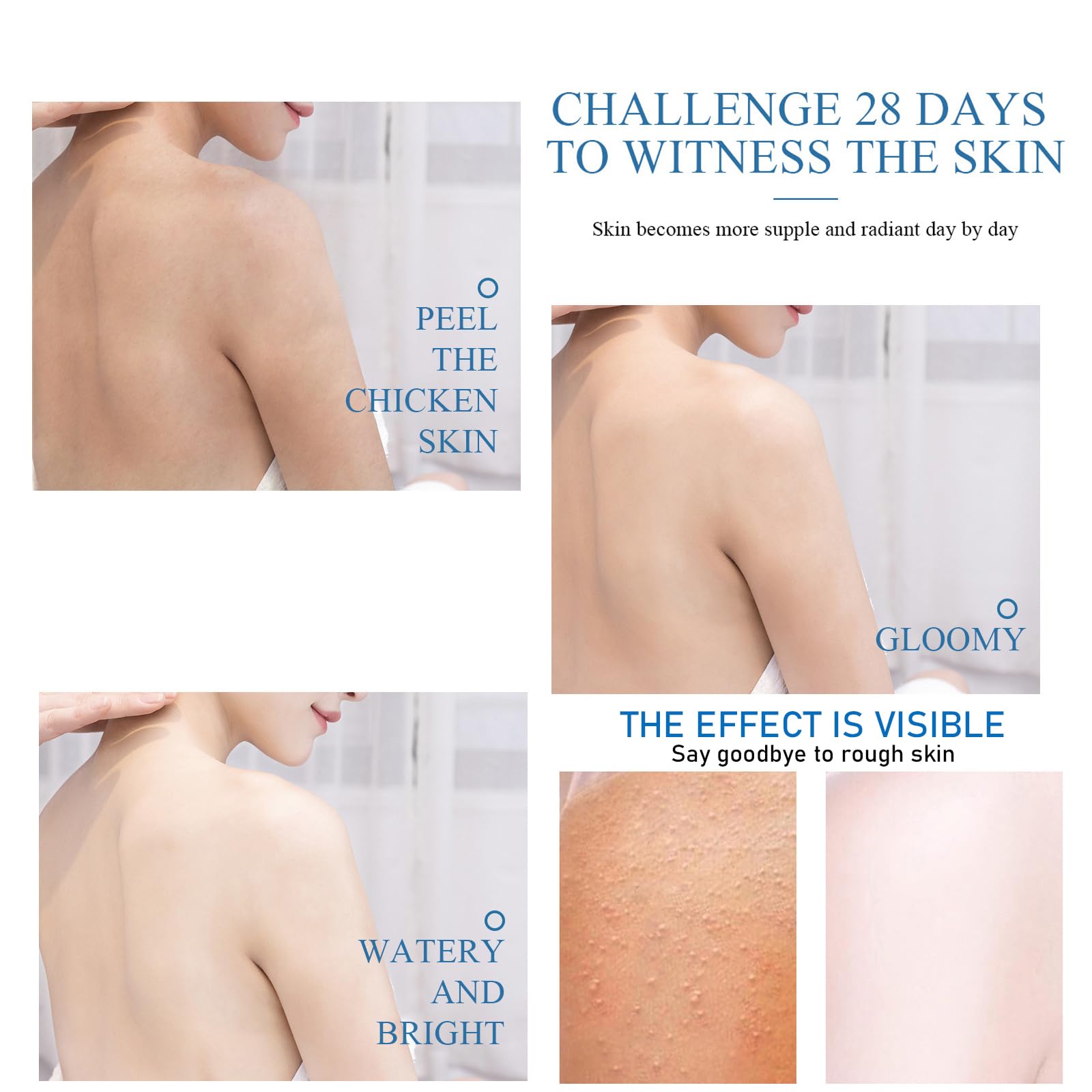 Rituel quotidien avec la lotion Niacinamide Wanciment pour peau douce.
