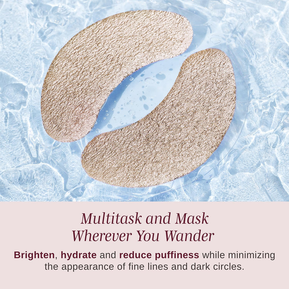 Texture hydrogel confortable autour des yeux avec Wander Beauty Baggage Claim.