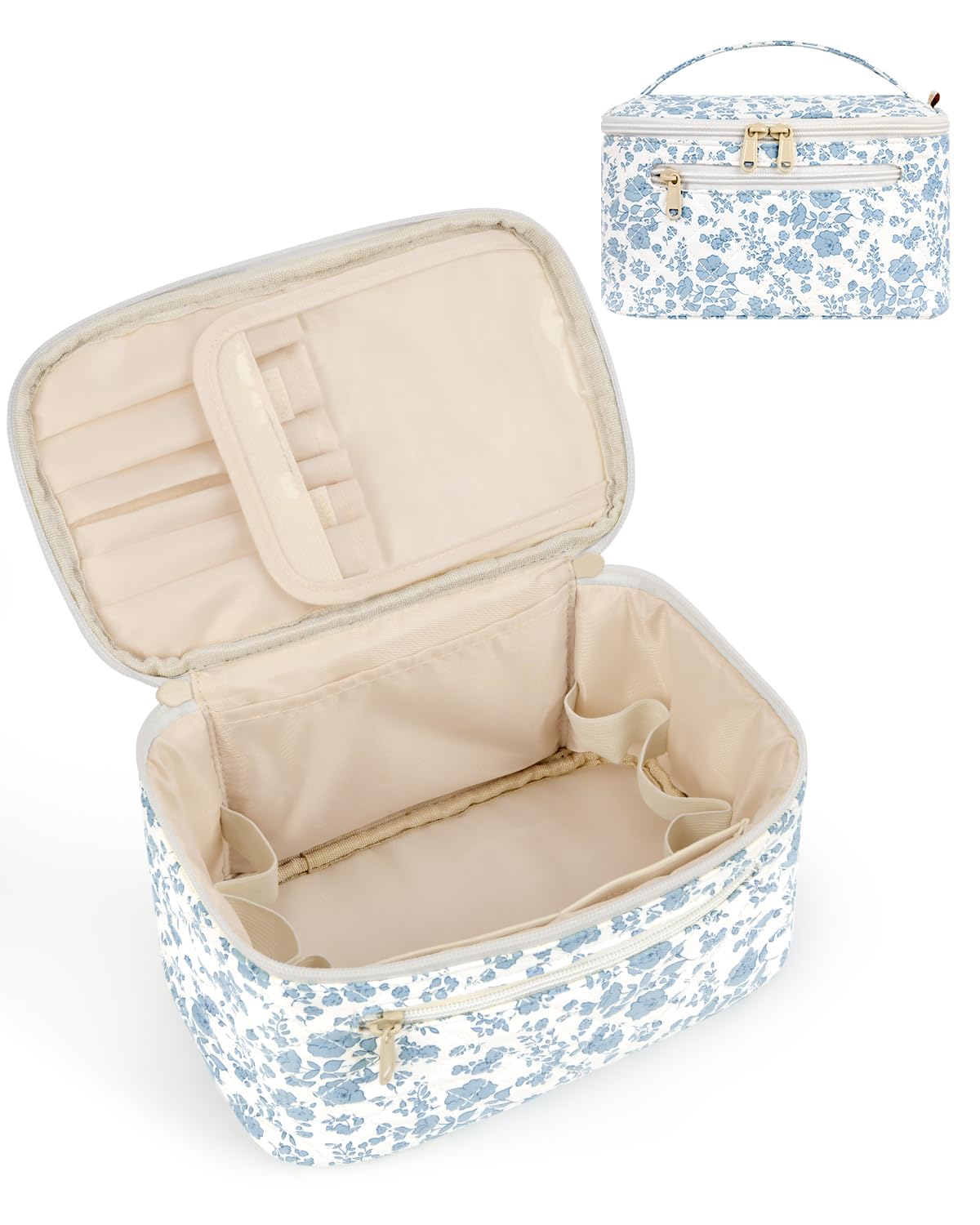 Trousse Wandering Nature ouverte, organisation parfaite pour les pinceaux lors de déplacements.