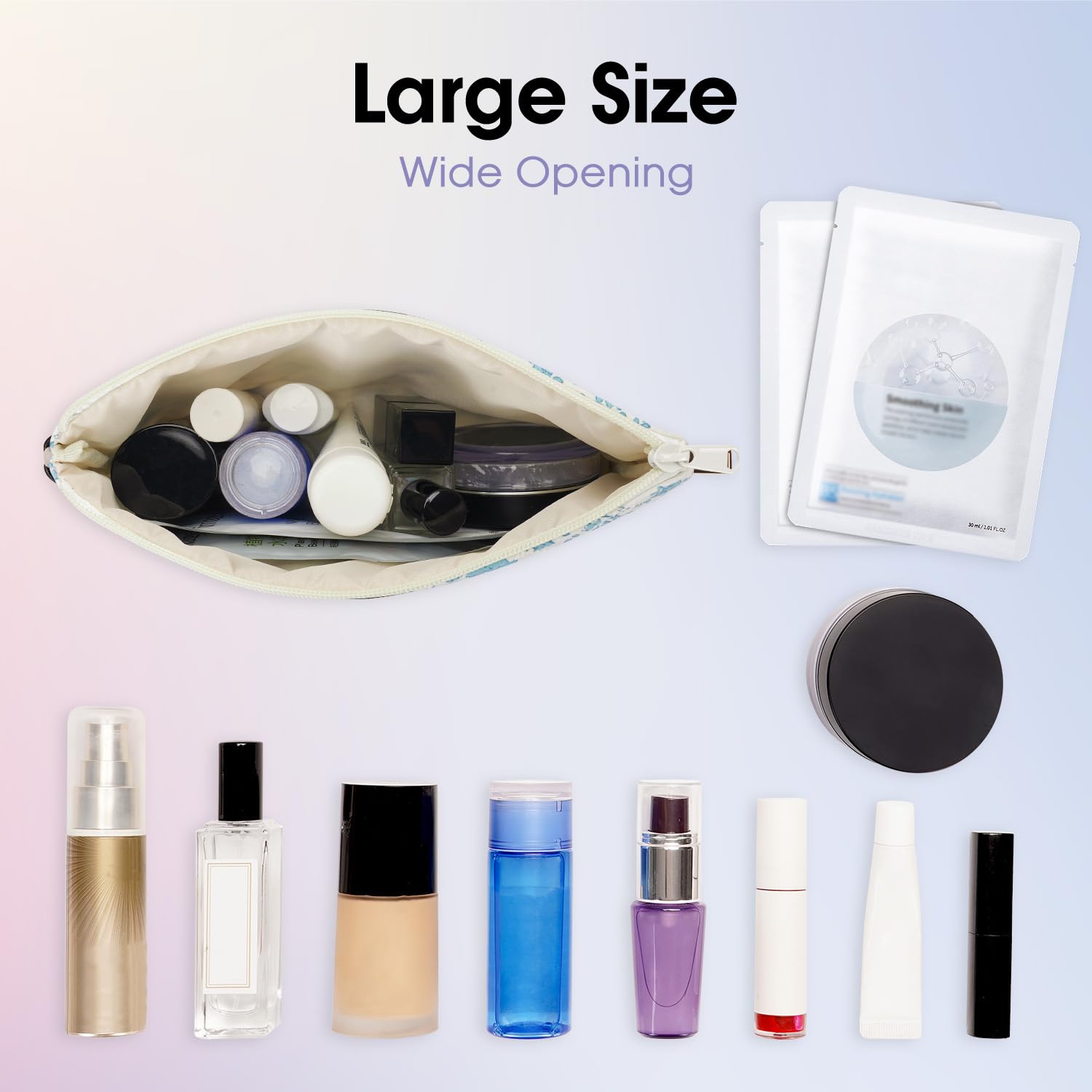 Trousse Wandering Nature organisation yeux et lèvres, format compact