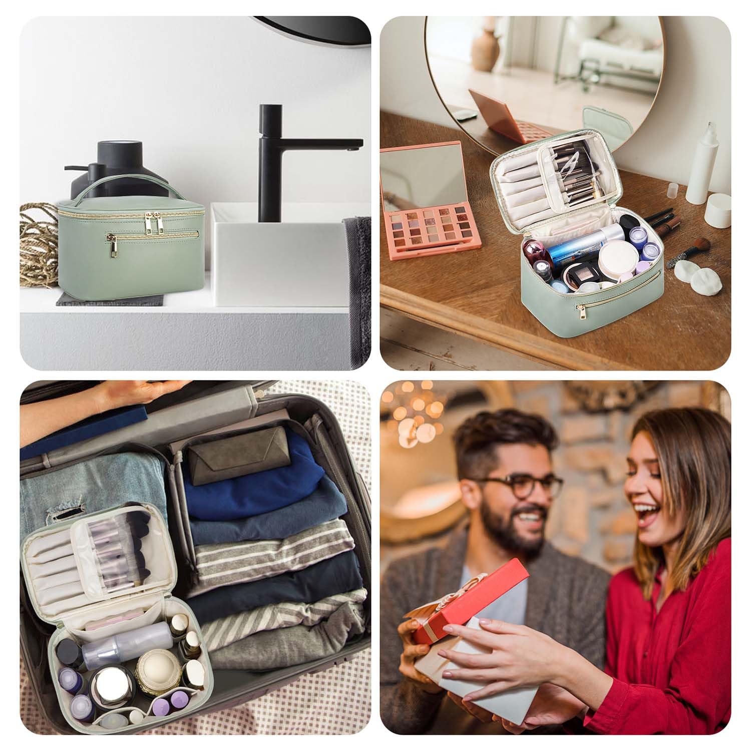 Utilisation polyvalente Wandering Nature Sage: voyage et rangement domestique.