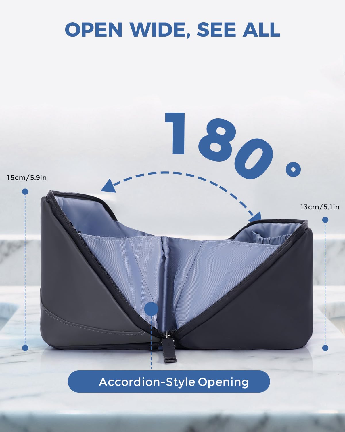 WANDF Fermetures zippées imperméables et matière durable en voyage.