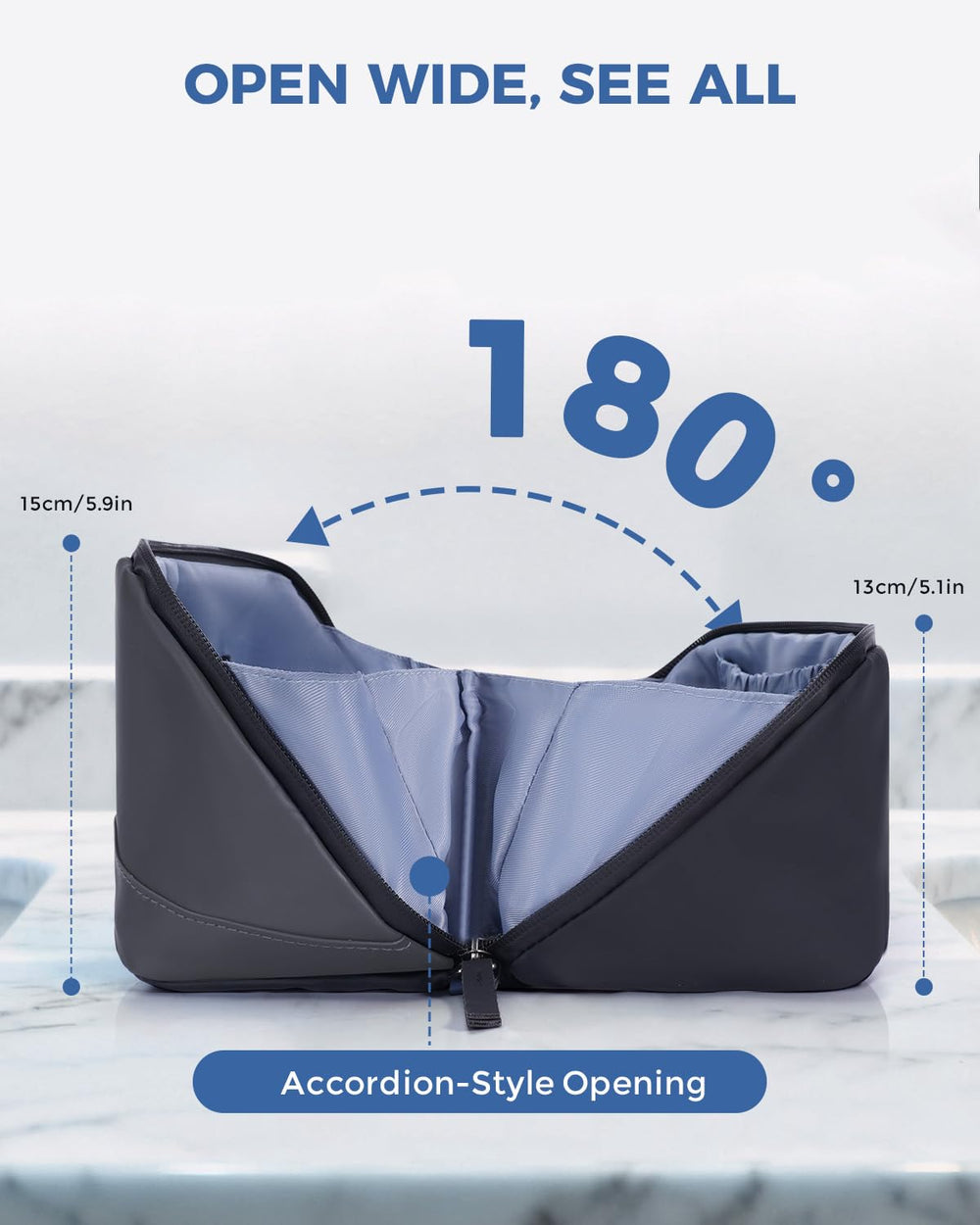 WANDF Fermetures zippées imperméables et matière durable en voyage.