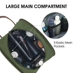 WANDF sac de toilette voyage grand compartiment principal pour l'essentiel.