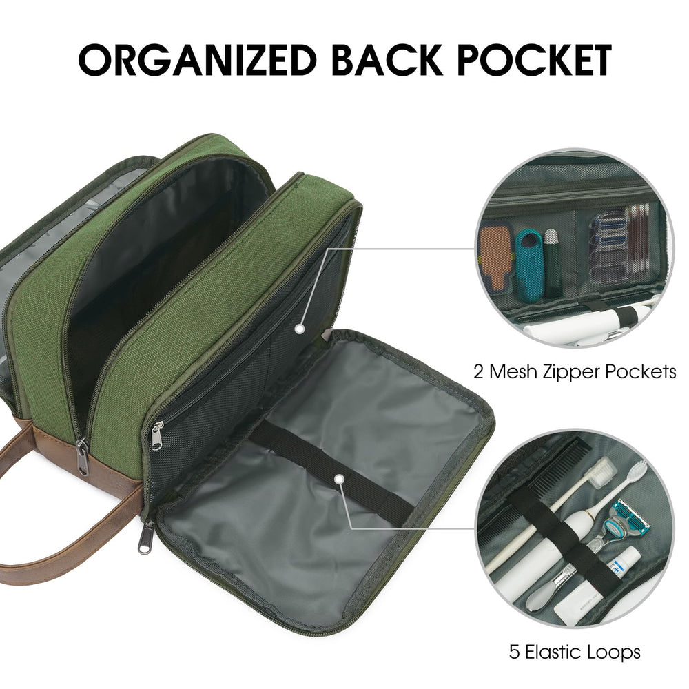 WANDF sac de toilette voyage ouverture large facilite le packing et l'acces rapide.