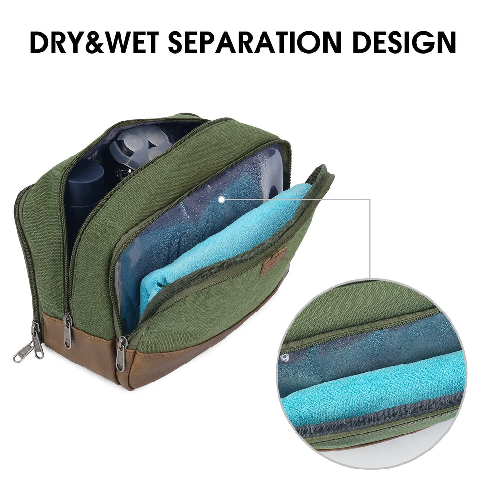 WANDF sac de toilette voyage poches maille interieures pour organiser les petits objets.