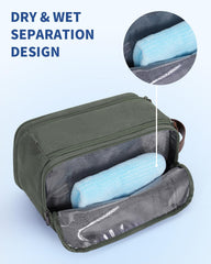 WANDF grande trousse toilette grand format impermeable, espace pour toute la famille