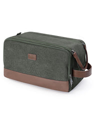 WANDF trousse toilette homme cuir impermeable, rangement elegant en voyage