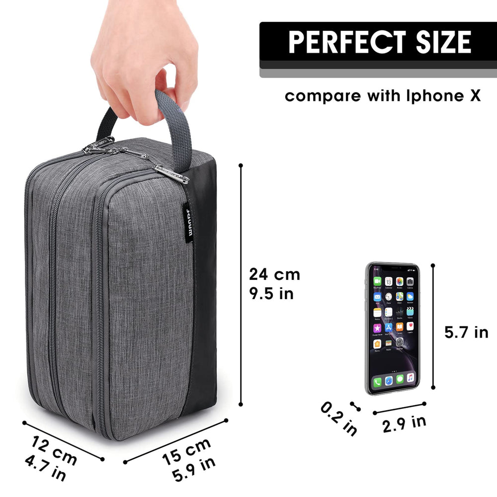 WANDF Trousse de toilette organisation compartiments facilite le rangement.