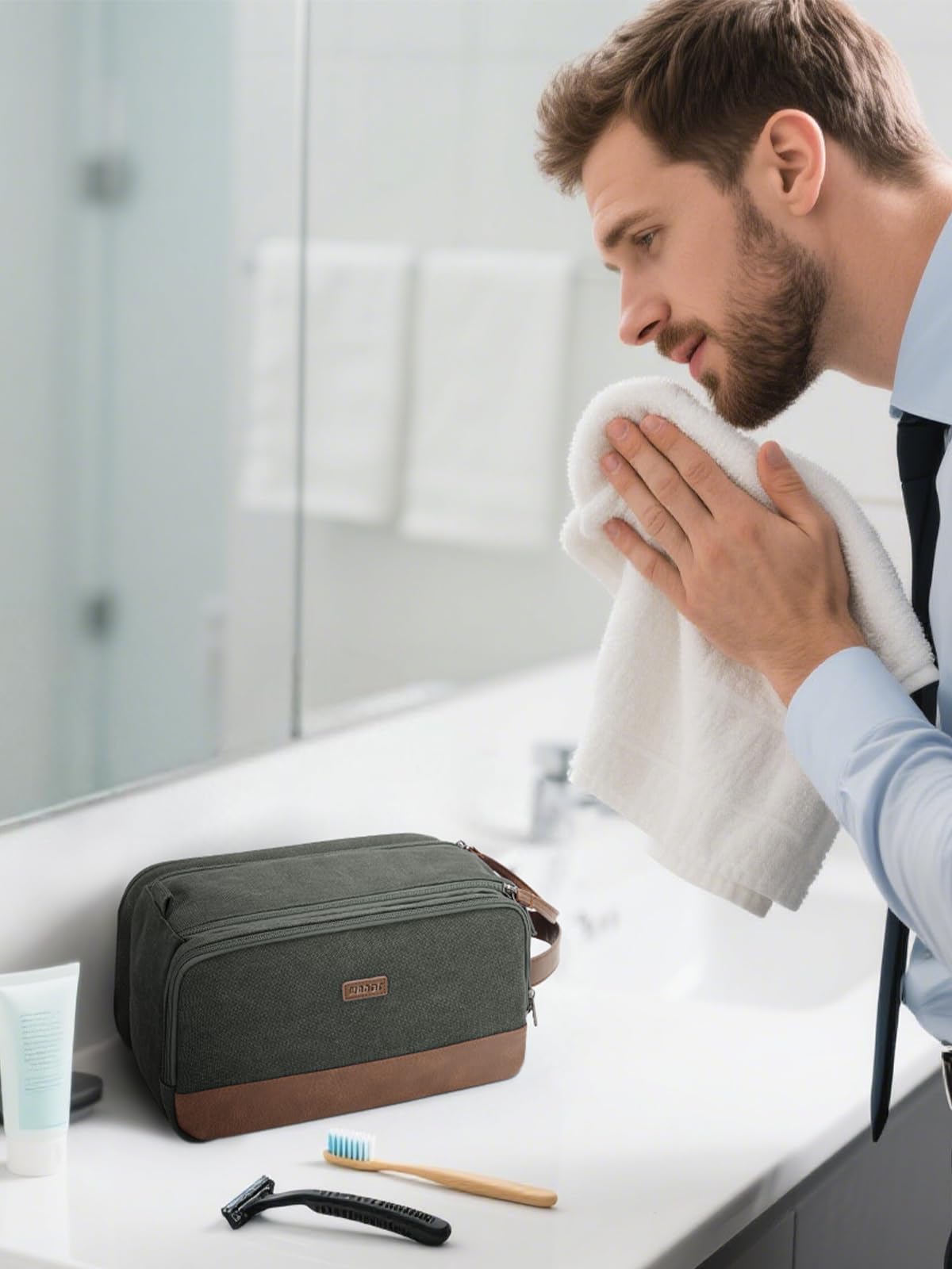WANDF trousse toilette separation humide sec impermeable pour voyage