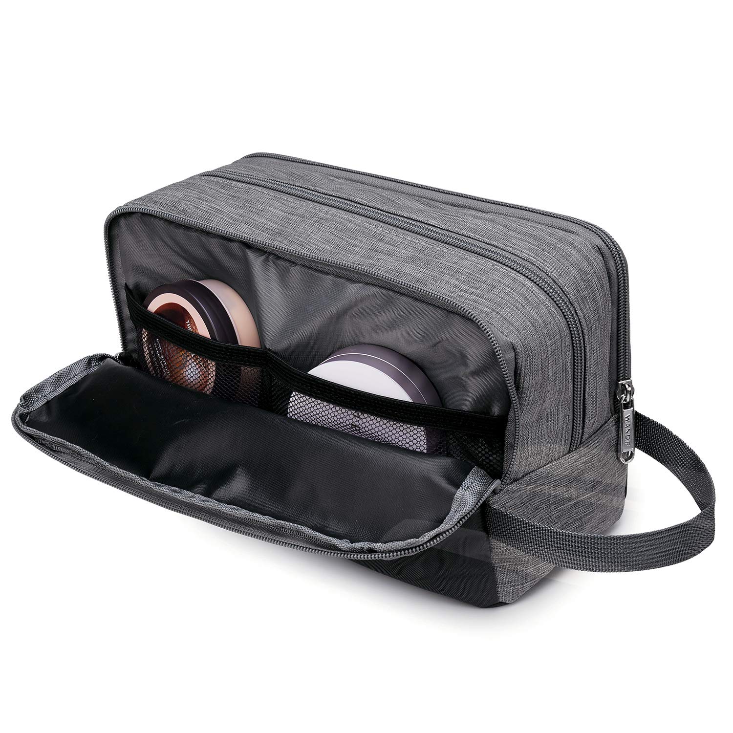 WANDF Trousse de toilette usage voyage polyvalent pour homme et femme.