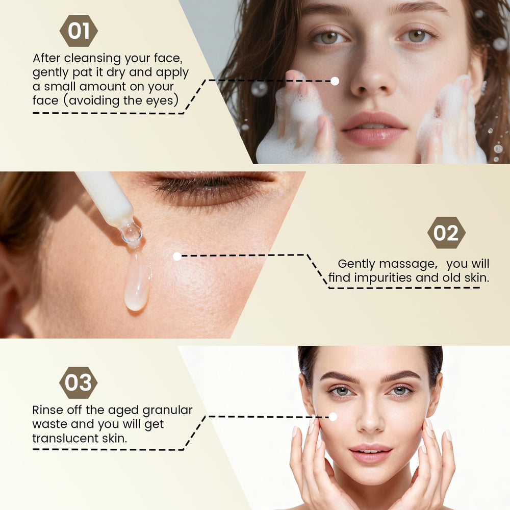Wanerbsr Peel Shot Exfoliant application-rituel: routine simple pour peau prête.