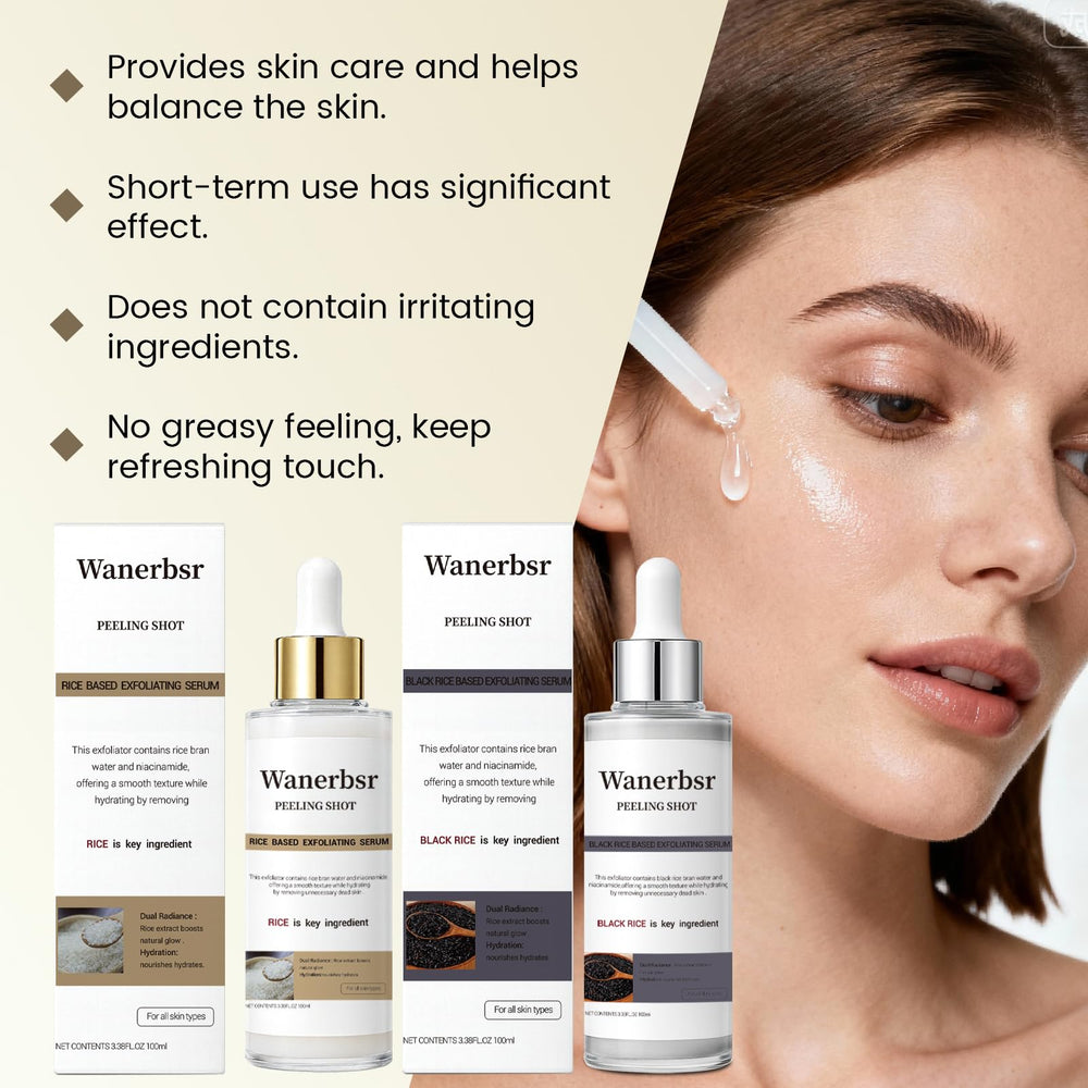 Wanerbsr Peel Shot Exfoliant emballage-design: packaging clair et attractif.