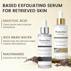 Wanerbsr Peel Shot Exfoliant riz-blanc: purification douce et hydratation.