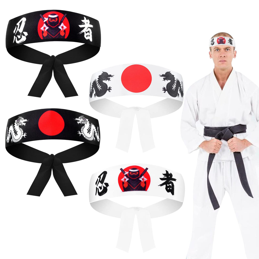 Bandana japonais samouraï WANGDEFA pour costumes et jeux ninja.