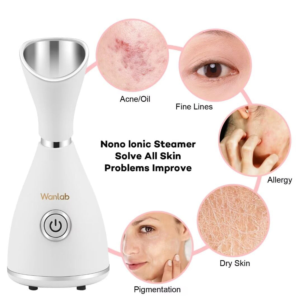 Wanlab nettoyage des pores efficaces avec vapeur chaude et humidification en profondeur.