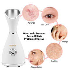 Wanlab nettoyage des pores efficaces avec vapeur chaude et humidification en profondeur.