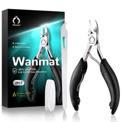 Wanmat coupe-ongles pour orteils avec lame incurvée offrant un découpage précis.