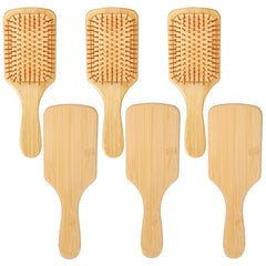 Brosse Wanmu en bambou – ensemble de 6 pour démêlage en douceur.