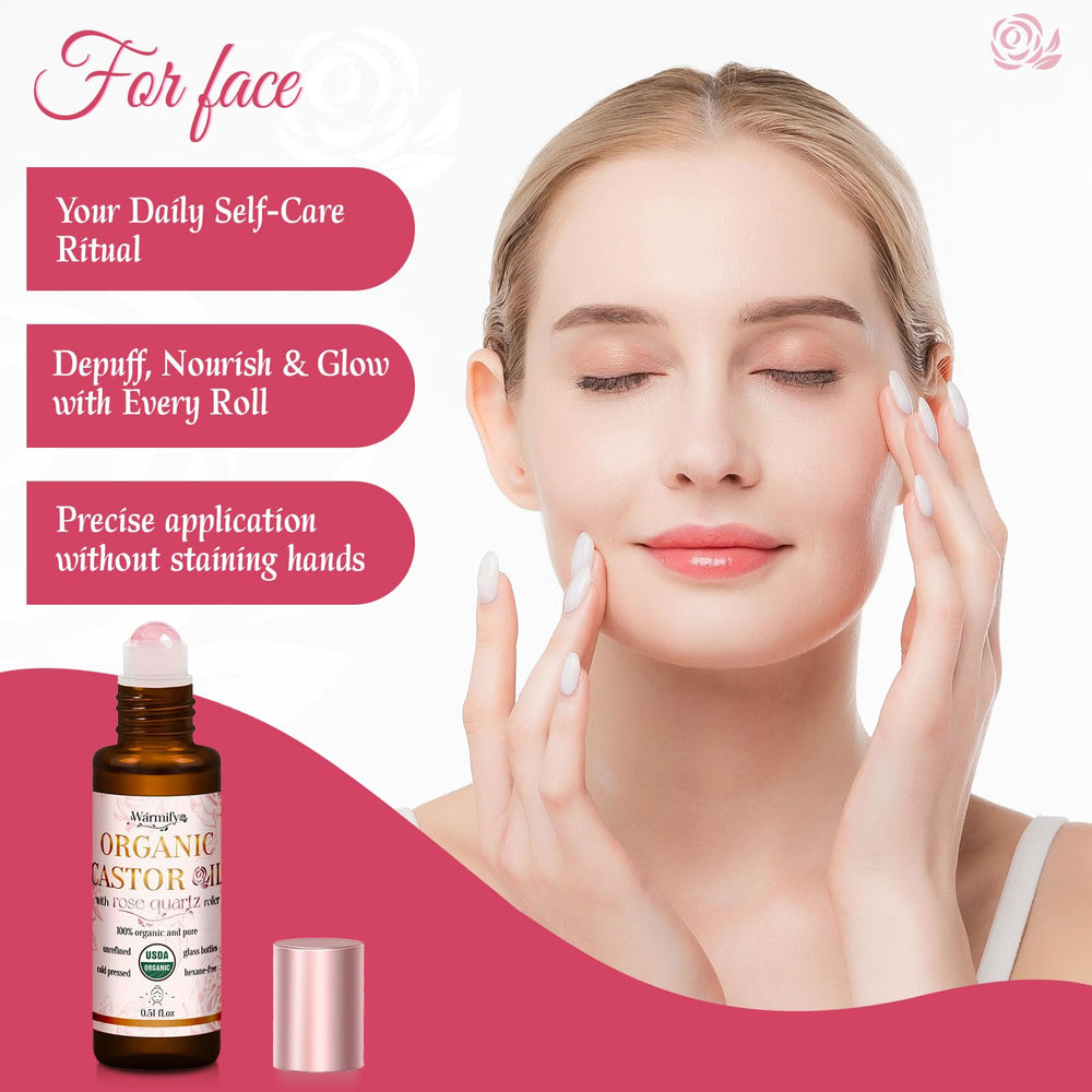 Warmify application faciale rafraîchissante grâce au quartz rose.