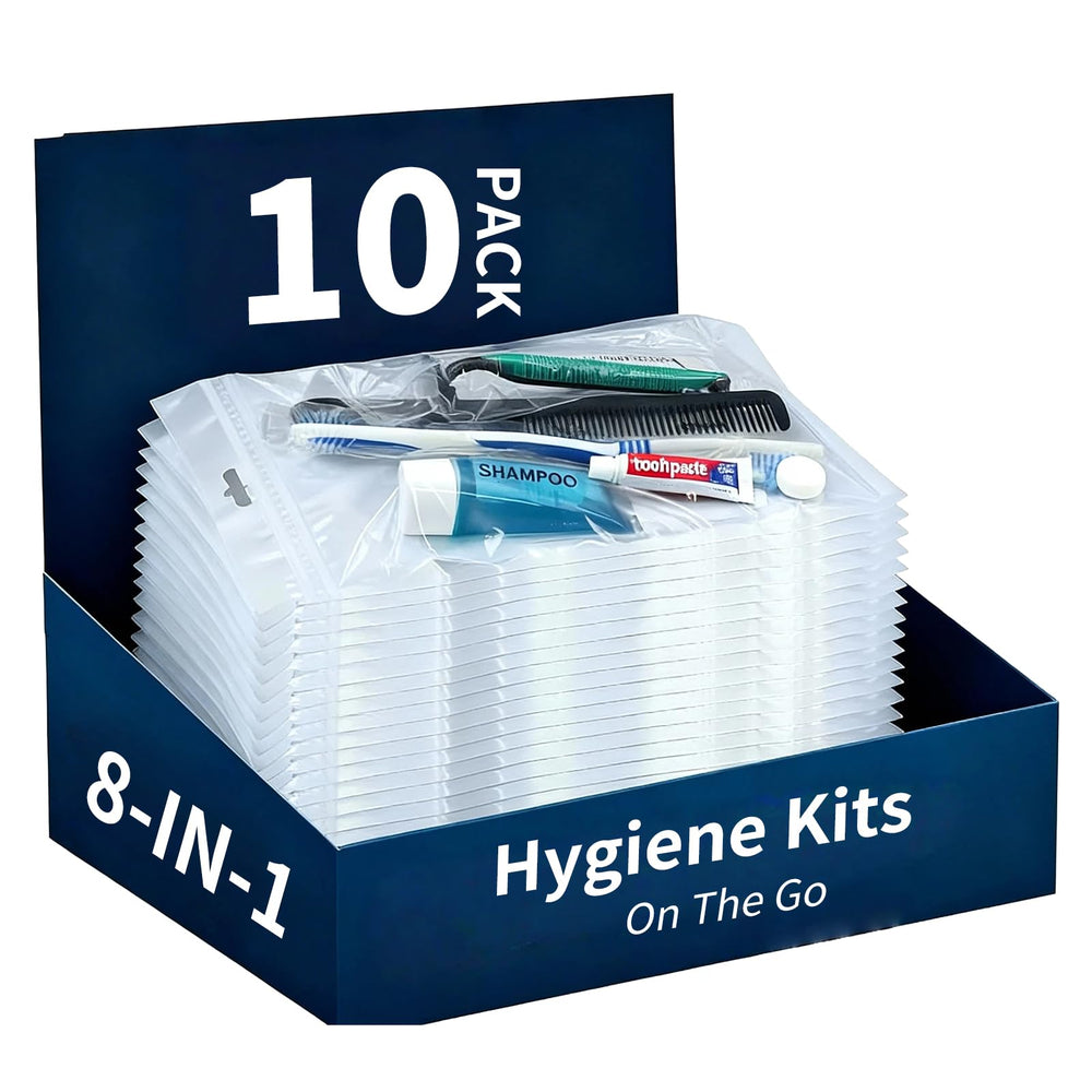 Warmify kit hygiène voyage ensemble 8 en 1, pratique et compact.