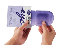 WarmSpark masque yeux auto-chauffant lavande dans emballage individuel pour voyage.